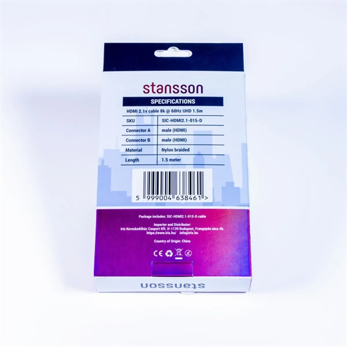 STANSSON SIC-HDMI2.1-015-D HDMI kábel 150 cm fekete #4