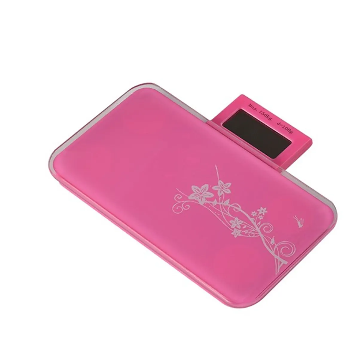 Too BSC-333-P Zsebmérleg rózsaszín mintás digitális kijelző 150,0 kg mérési pontosság 100 g #1