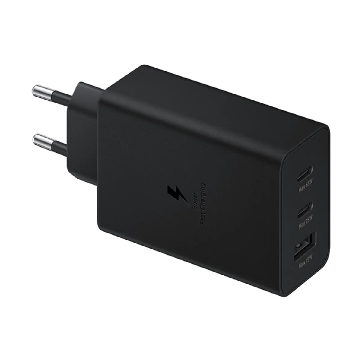 Samsung EP-T6530NBEGEU 65W PD gyorstöltő 2x USB-C 1x USB-A fekete univerzális kompatibilitás #1