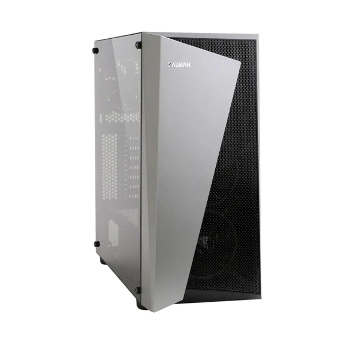 Zalman S4 PLUS ATX midi torony edzett üveg oldallap 3x RGB USB 3.0 #2