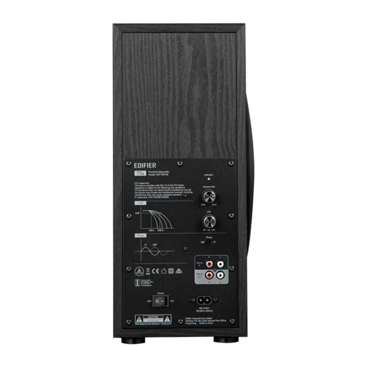 Edifier T5S BLACK mélynyomó aktív 8" 70W RMS 35-115Hz fekete #4