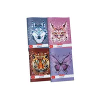Herlitz 09545443 Wild Animals Füzet A4 kockás 32 lap mintás álló