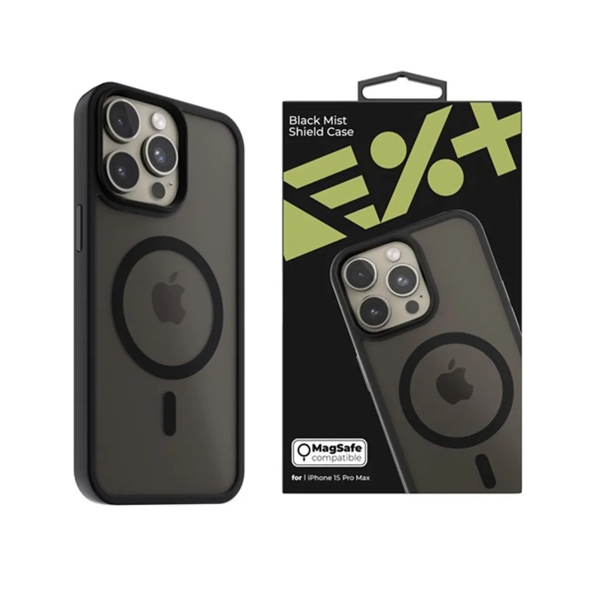 NEXTONE IPH-15PROMAX-MAGSF-MISTCASE-BLK MagSafe hátlap szilikon fekete Apple iPhone 15 Pro Max 6,7" #1