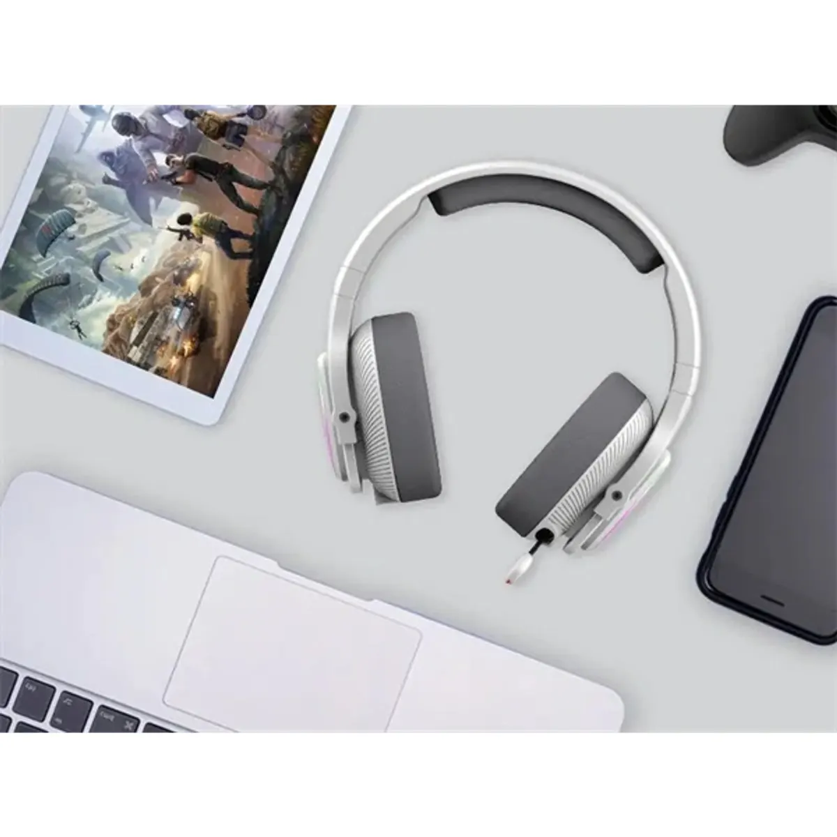 A4-TECH A4TSLU47752 Bloody MR710 szürke gamer headset 2,4 GHz és Bluetooth 5.3 USB-C 3,5 mm 50 mm 16 ohm 65 óra #8
