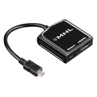 Hama 54510 MHL-Adapter micro USB B HDMI 20 cm fekete