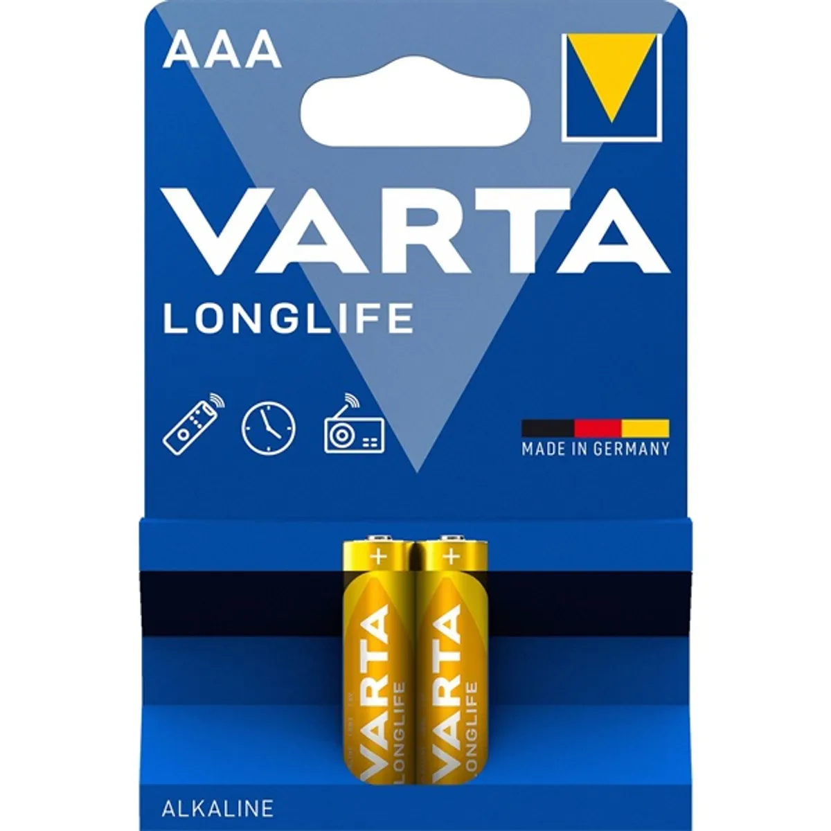 Varta 4103101412 Longlife AAA LR03 alkáli mikro ceruza elem elem méret AAA elem típus alkáli kiszerelés 2 #2