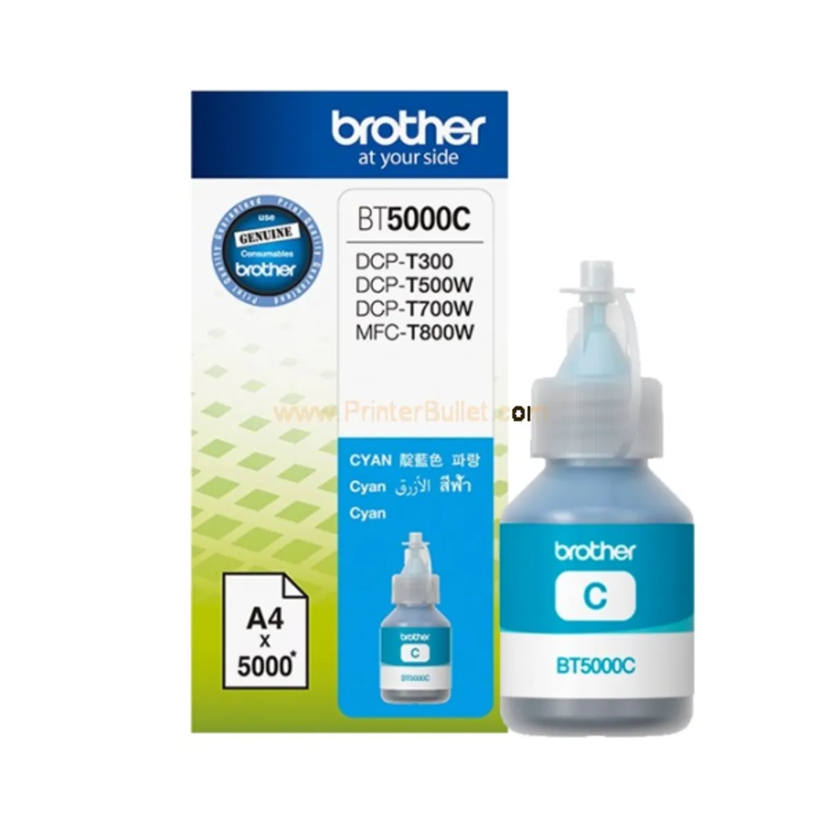 Brother BT5000C Tintapatron ciánkék 5000 oldal pigment alapú #1