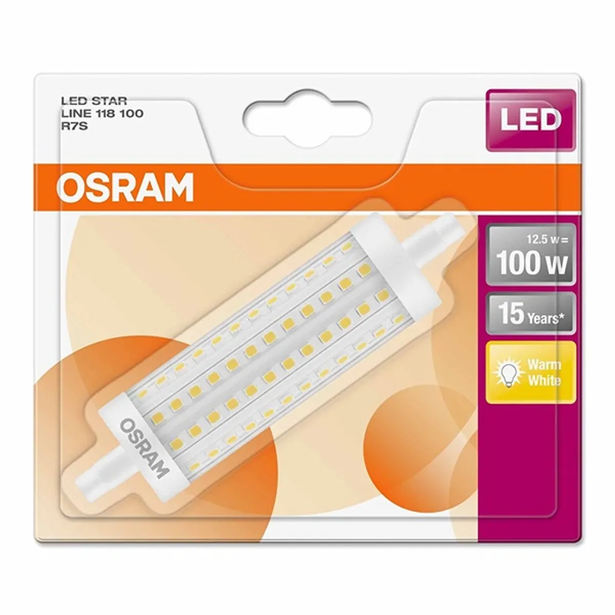 LEDVANCE 4058075811591 LED fényforrás R7s 12W 1521 lm 2700K meleg fehér 300 fok Energiaosztály A 15000 óra #2