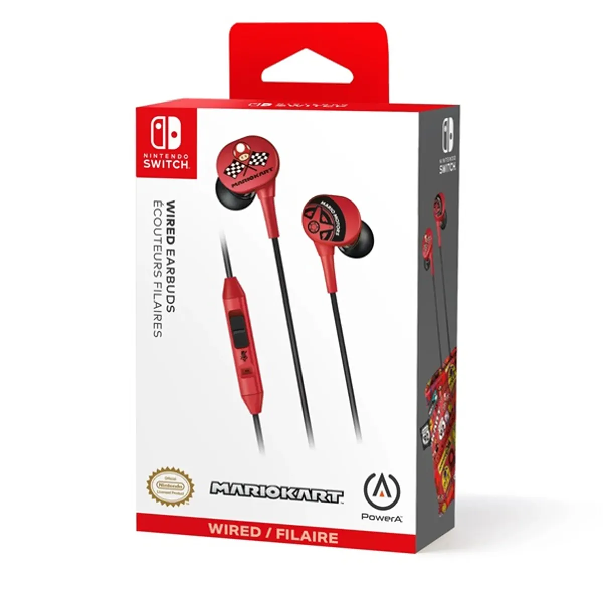 PowerA NSHS0399-01 Nintendo Switch fülhallgató mikrofonos piros-fekete 3,5 mm jack 8 mm #9