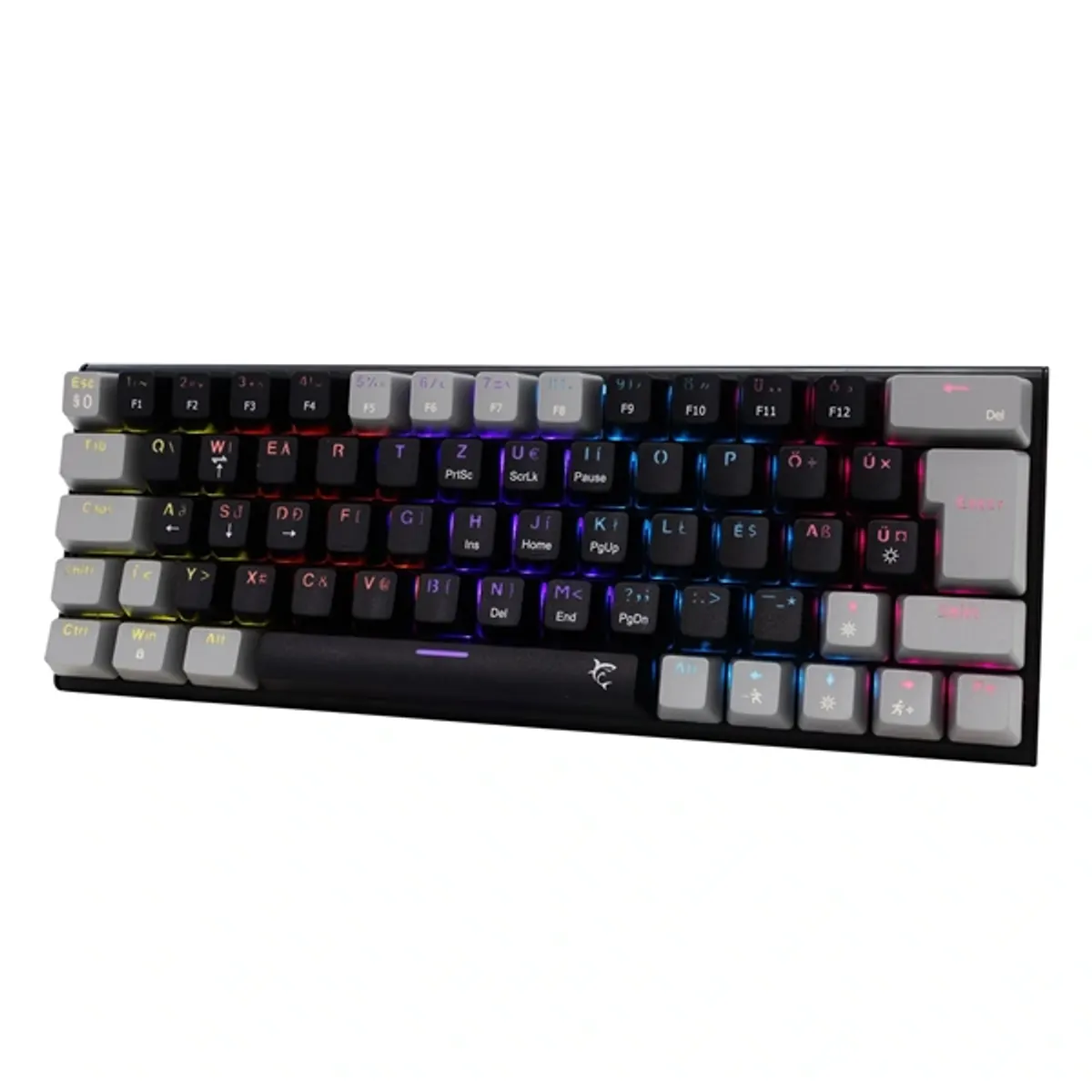 White Shark WS GK-002123V2-B-G/BL-HU Wakizashi 2 fekete-szürke mechanikus USB 64 kék kapcsoló RGB háttérvilágítás #2