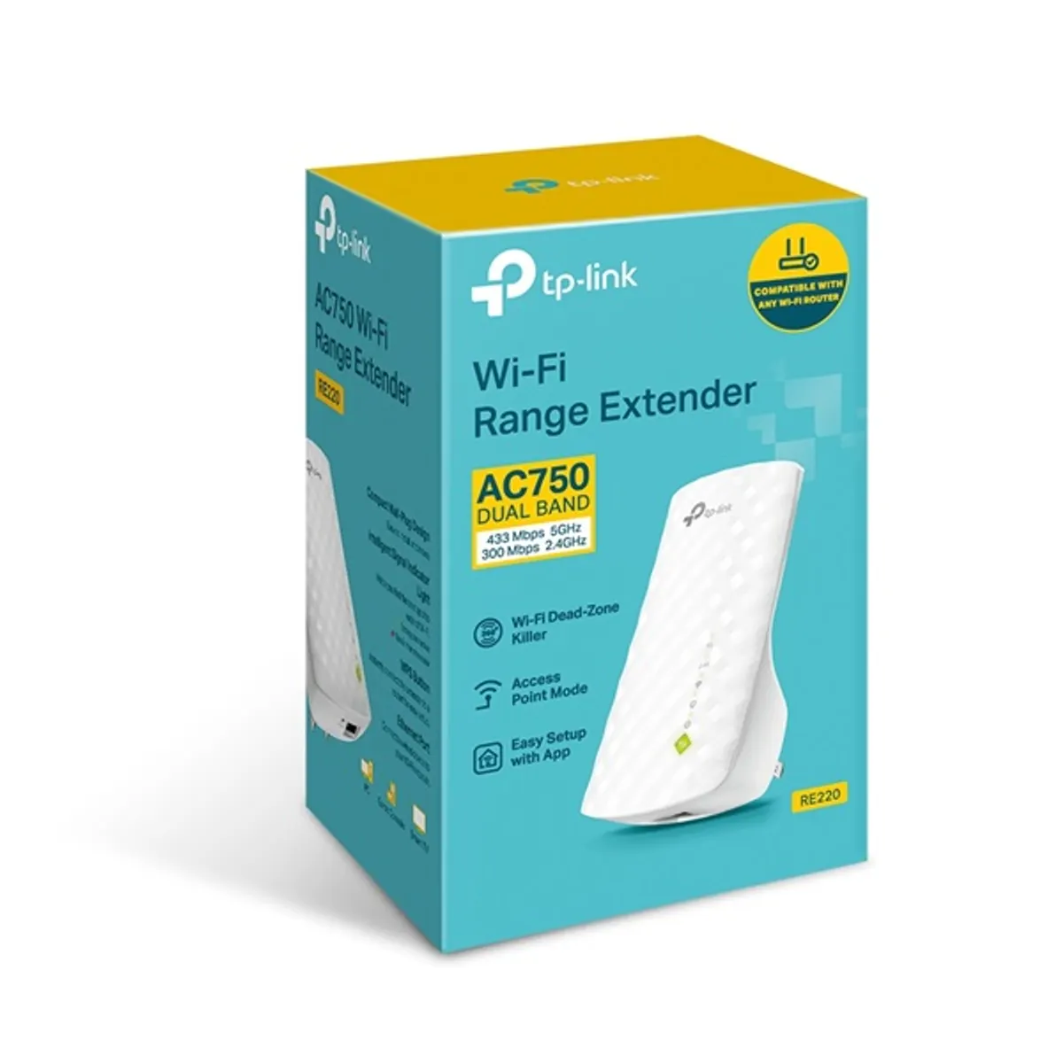 TP-LINK RE220 WiFi bővítő 2,4 GHz és 5 GHz 300 Mbps és 433 Mbps 802.11ac #7