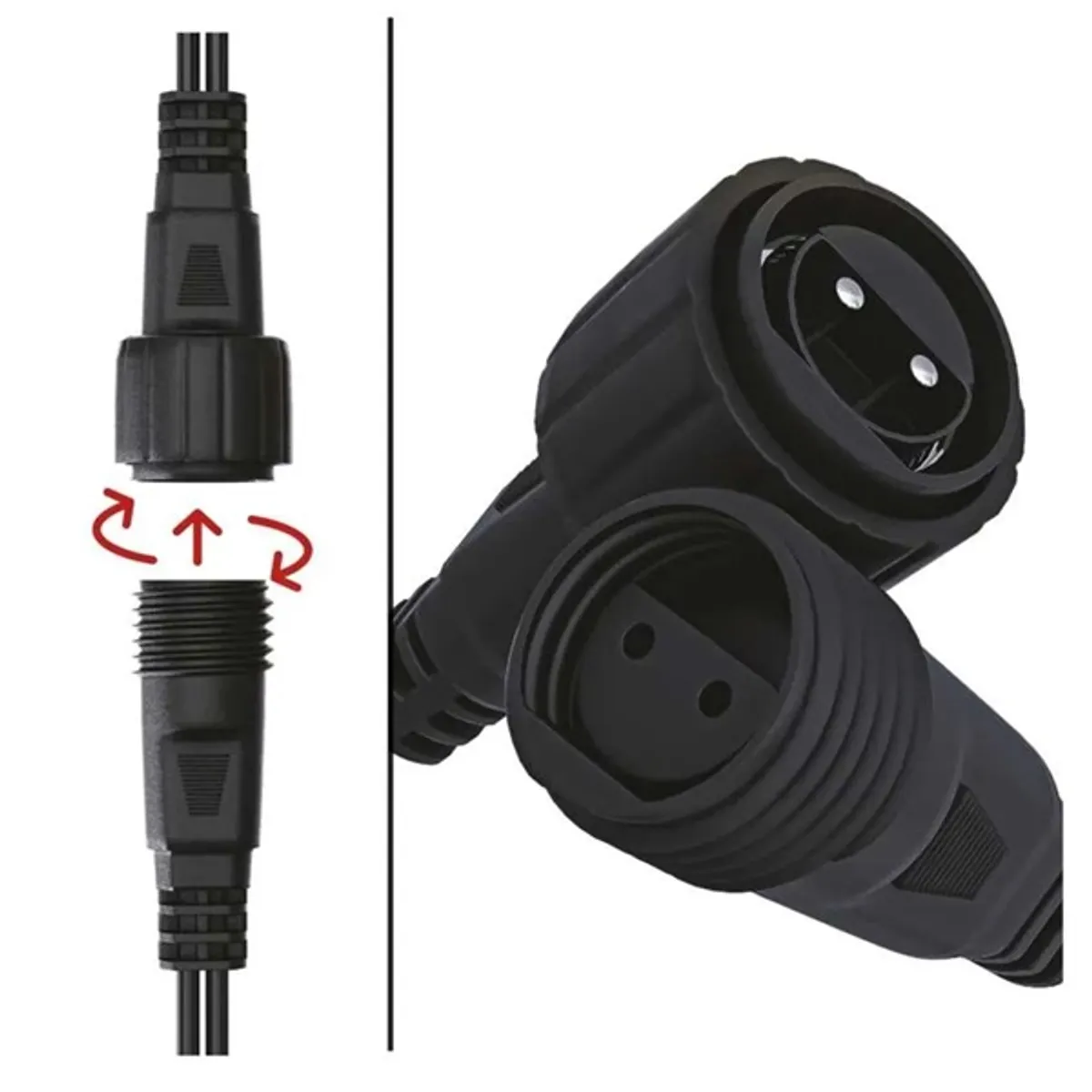 Emos D1CC03 jégcsap fényfüzér 2,5 m 100LED IP44 LED 12W hideg fehér időzítő kültéri beltéri #4