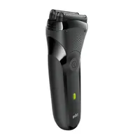 Braun 10AS490013 Series 3 300s fekete beépített akkumulátor vezeték nélküli 20 perc gyorstöltés 1 perc mosható szitaborítású vágófejes borotva #2