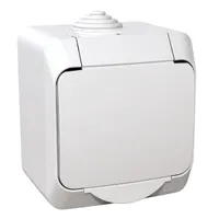 Schneider WDE000541 Cedar Plus 16A IP44 Gyermekvédelem Van Csavaros 2P-F csatlakozóaljzat Fehér