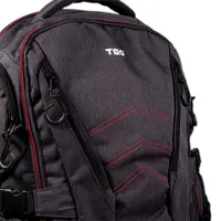 TOO GBP-GR17 gamer hátizsák 17" szürke, vízálló polyester, 4 rekesz, lopásvédő zseb, méret 51 x 35 x 20 cm #3