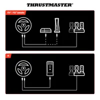 Thrustmaster 4160880 T98 Ferrari 296 GTB kormány és pedálok PS5 PS4 PC #7