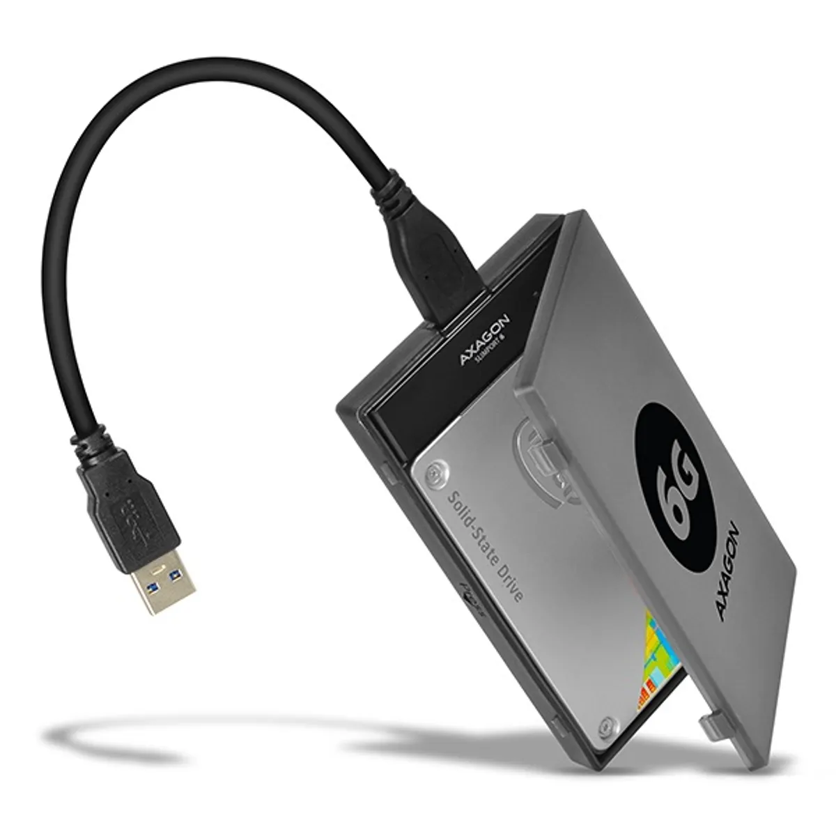 AXAGON ADSA-1S6 SLIMPort6 2,5" USB 3.0 SATA 6G UASP TRIM #1
