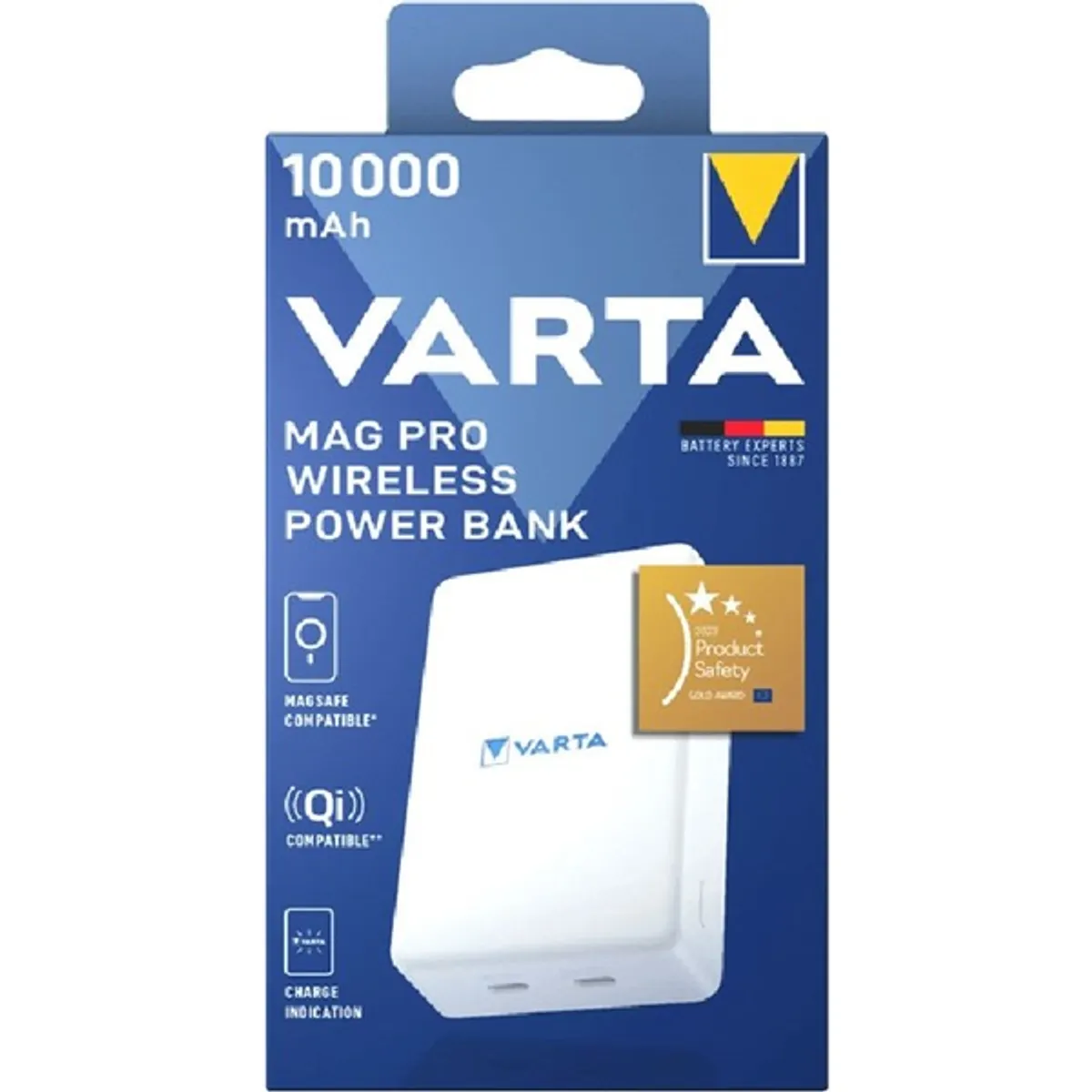 VARTA 57904101111 Mag Pro Wireless 10 000 mAh 2x USB-C PD 20 W MagSafe-kompatibilis Qi-kompatibilis #1