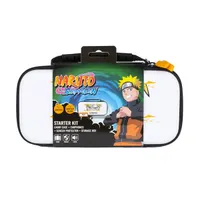 KONIX KX-NAR-SK-NS Naruto Nintendo Switch kezdőcsomag fehér tok üvegfólia törlőkendő játéktartó 4 játékhoz fülhallgató