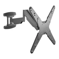 Stell 35050129 fali konzol Sho 3620 23-70" gázrugós dönthető 10 fok forgatható 90 fok VESA 75x75-400x400 acél fekete 30 kg #2