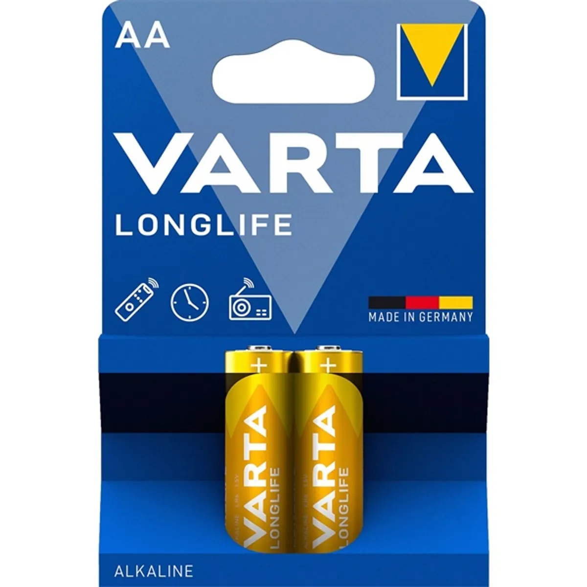 VARTA 4106101412 AA alkáli elem Elem méret AA Elem típusa Alkáli Kiszerelés 2 #2