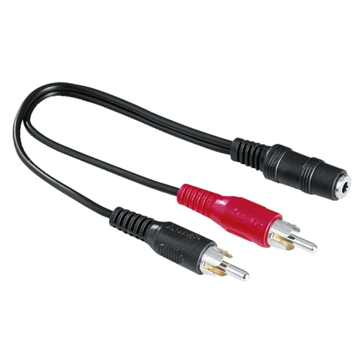 Hama 00205186 sztereó 3,5 mm jack - 2RCA dugó adapter 0,1 m fekete #1