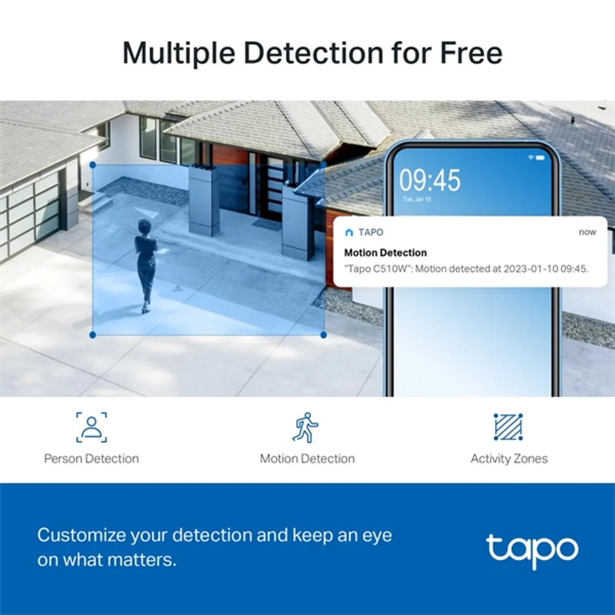 TP-LINK TAPO C510W Tapo C510W 3MP IP65 WiFi PTZ Mikrofon SD-kártyaolvasó Fehér #5