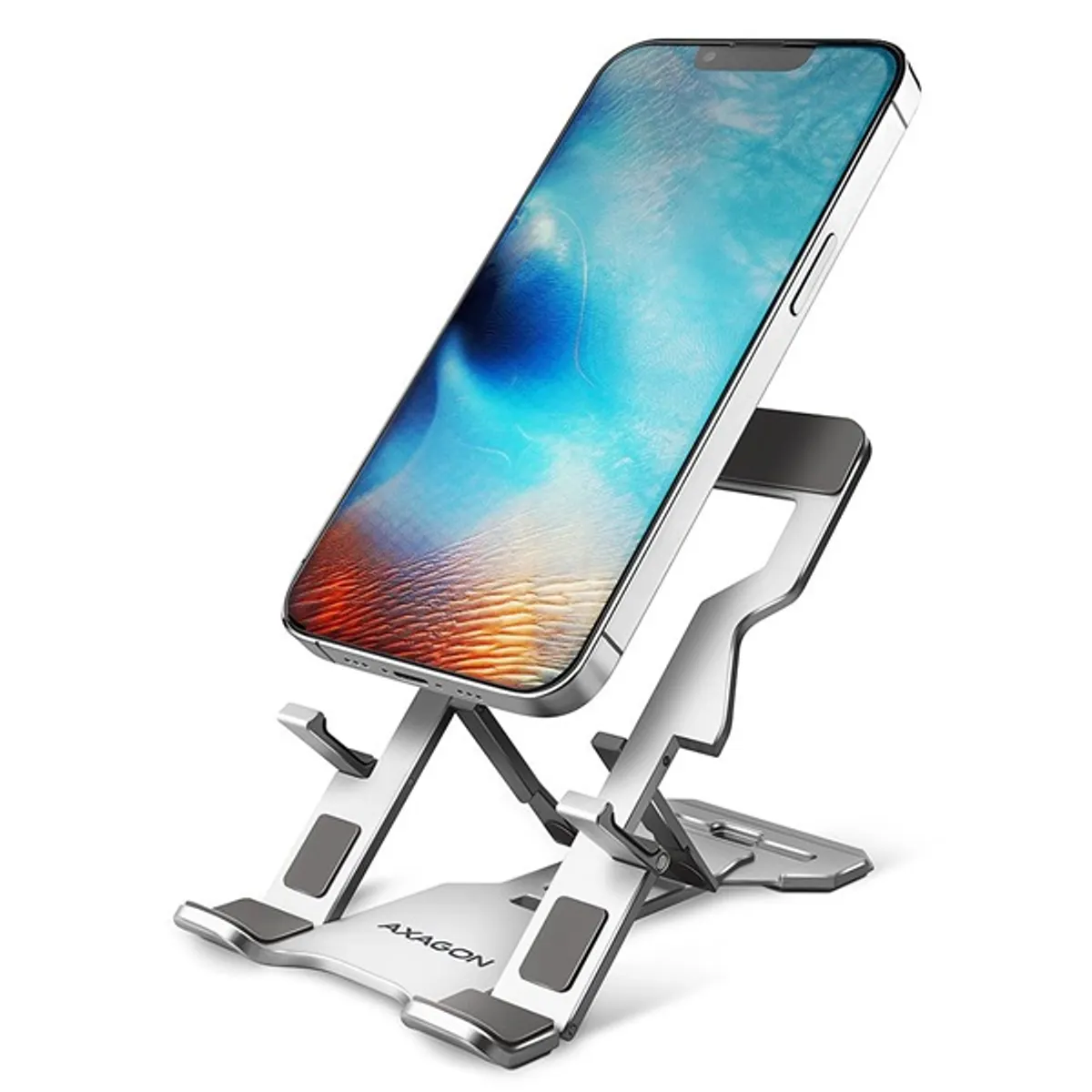 Axagon STND-M asztali állvány alumínium 4\"-10,5\" telefon és tablet #1