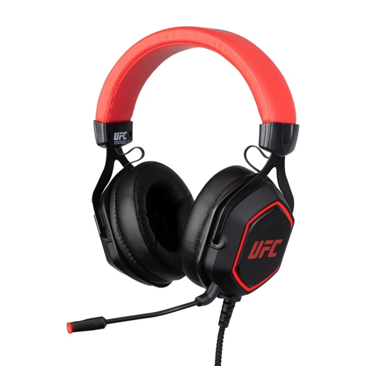 KONIX KX-UFC-PGHR-PC UFC 7.1 vezetékes gamer 7.1 virtuális surround 3,5 mm jack állítható fejpánt zajszűrős mikrofon #1