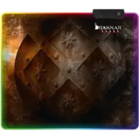 Drakkar KX-DKP-L-HET-PC Hetland Prime RGB L barna textil-gumi, 320x270 mm, 3 mm, RGB világítás, csúszásgátló alap