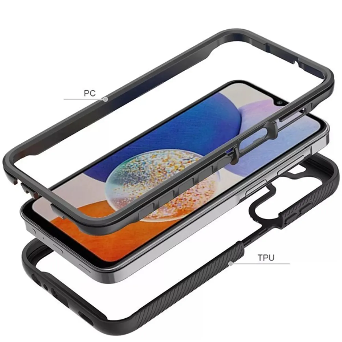 HAFFNER TP690183 Hátlap Szilikon Fekete Galaxy A15 4G és Galaxy A15 5G Samsung kompatibilitás #4