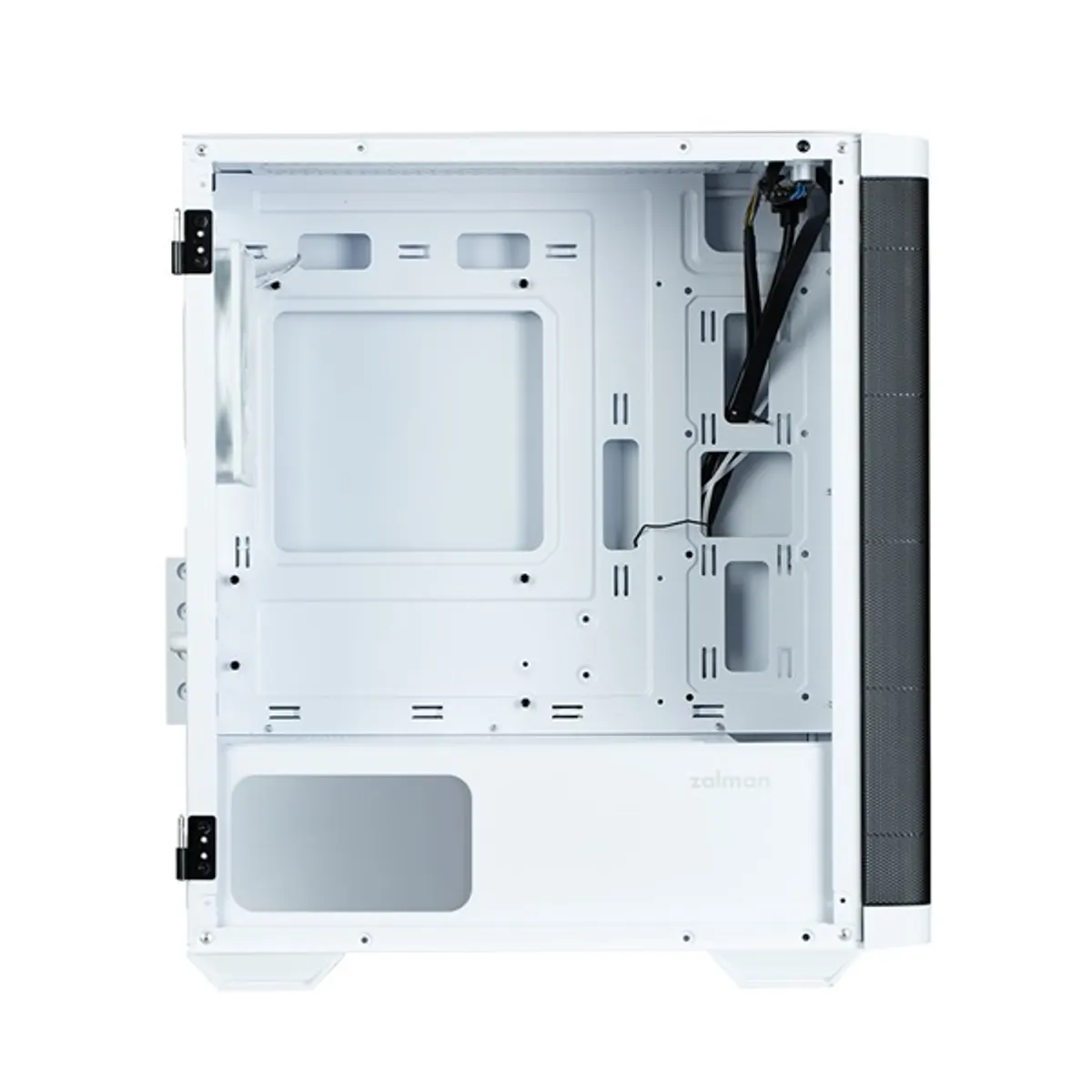 Zalman M4 WHITE fehér ablakos mATX ház táp nélküli 4 db ventilátor #5