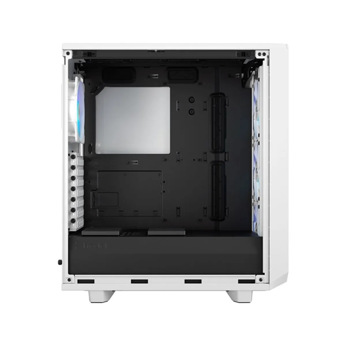 Fractal Design FD-C-MES2C-08 Meshify 2 Compact RGB Fehér 3 beépített ventilátor, 7 hely, 2x 3,5" belső hely, 4x 2,5" belső hely, USB 3.0, fejhallgató csatlakozó, mikrofon csatlakozó #5