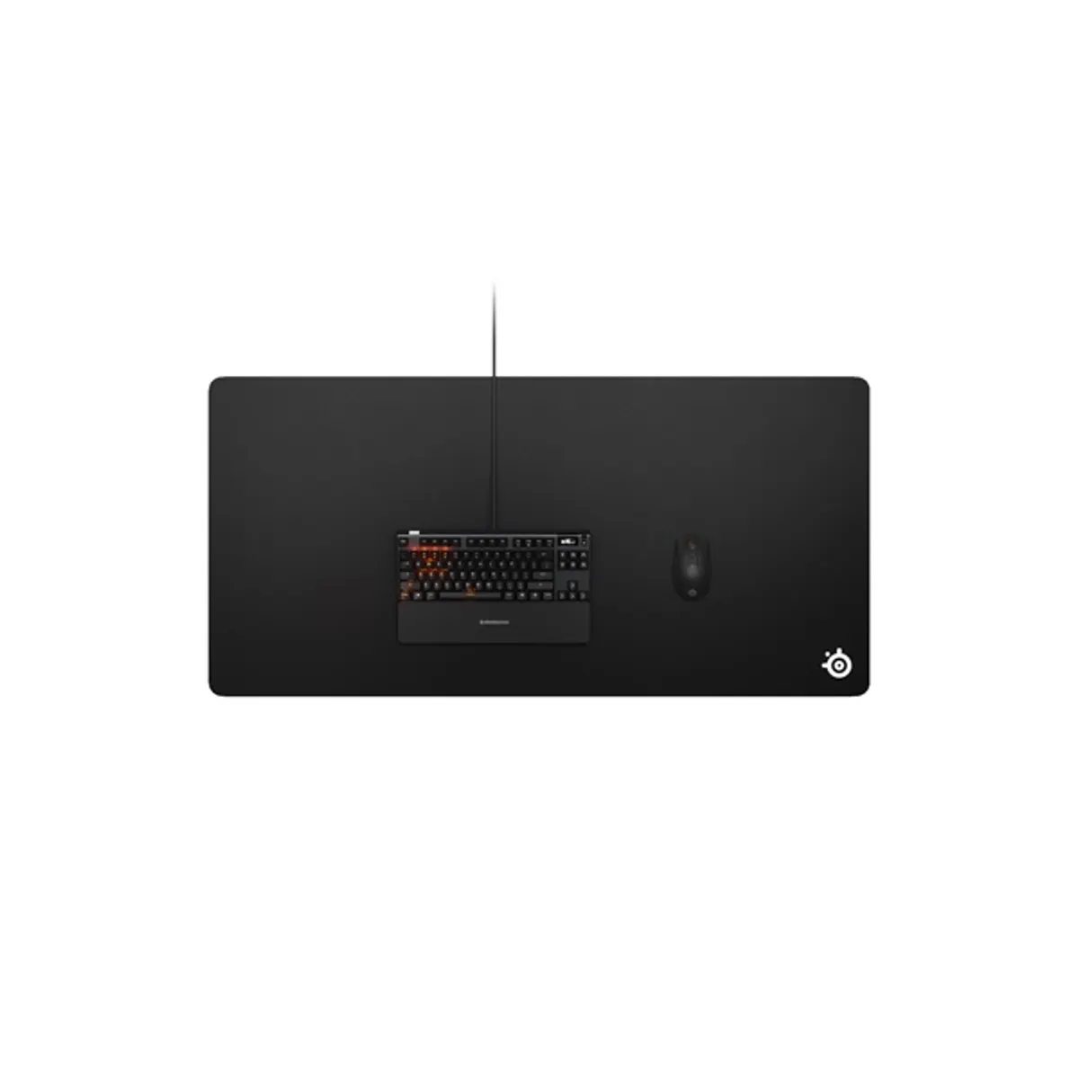 STEELSERIES 63842 QcK Cloth 3XL 1220 x 590 x 3 mm fekete gamer csúszásmentes alap #4