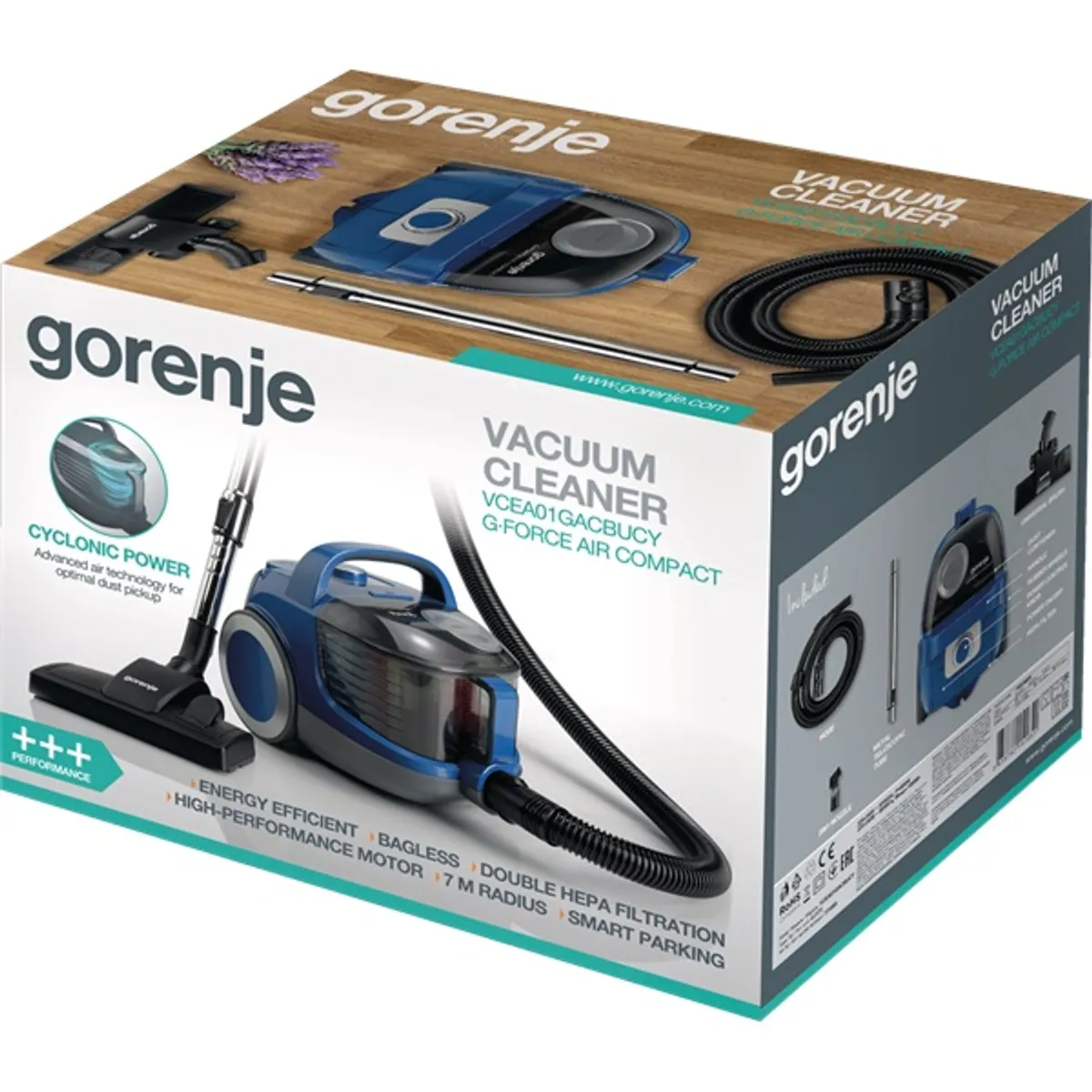 Gorenje 731885 porzsák nélküli porszívó HEPA 2,2 l 7 m #4