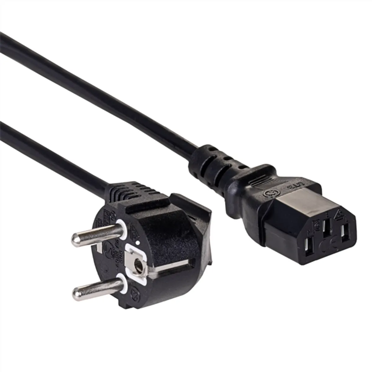 AKYGA AK-PC-05C tápkábel 5 m fekete CEE 7-7 IEC C13 #1