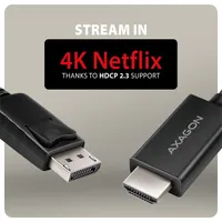 AXAGON RVD-HI20C2 DisplayPort HDMI kábel 180 cm aktív #5