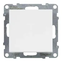 Legrand 721101 Suno 101 fehér IP20 rugós vezetékbekötés süllyesztett egypólusú kapcsoló