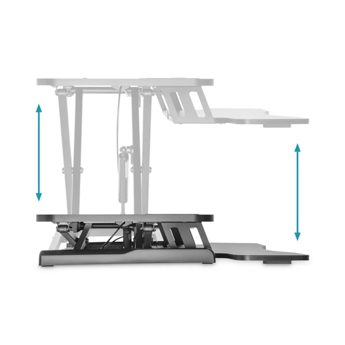 Digitus DA-90380-1 Asztali ergonomikus emelőállvány fekete 2 kijelző 950x615 mm 100-500 mm #5