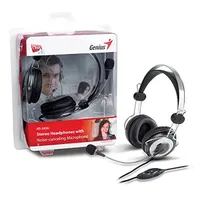 GENIUS 31710045100 fejhallgató-erősítő 2.0 headset, 3,5 mm jack, 20-20000 Hz, 32 ohm, 102 dB, mikrofon 50-20000 Hz -60 dB balos #4