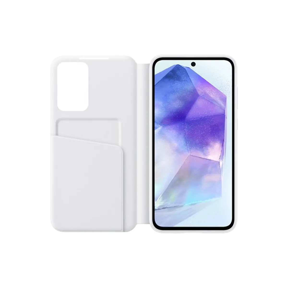 SAMSUNG EF-ZA556CWEGWW Smart View Wallet tok Oldalra nyíló Fehér Galaxy A55 5G #3