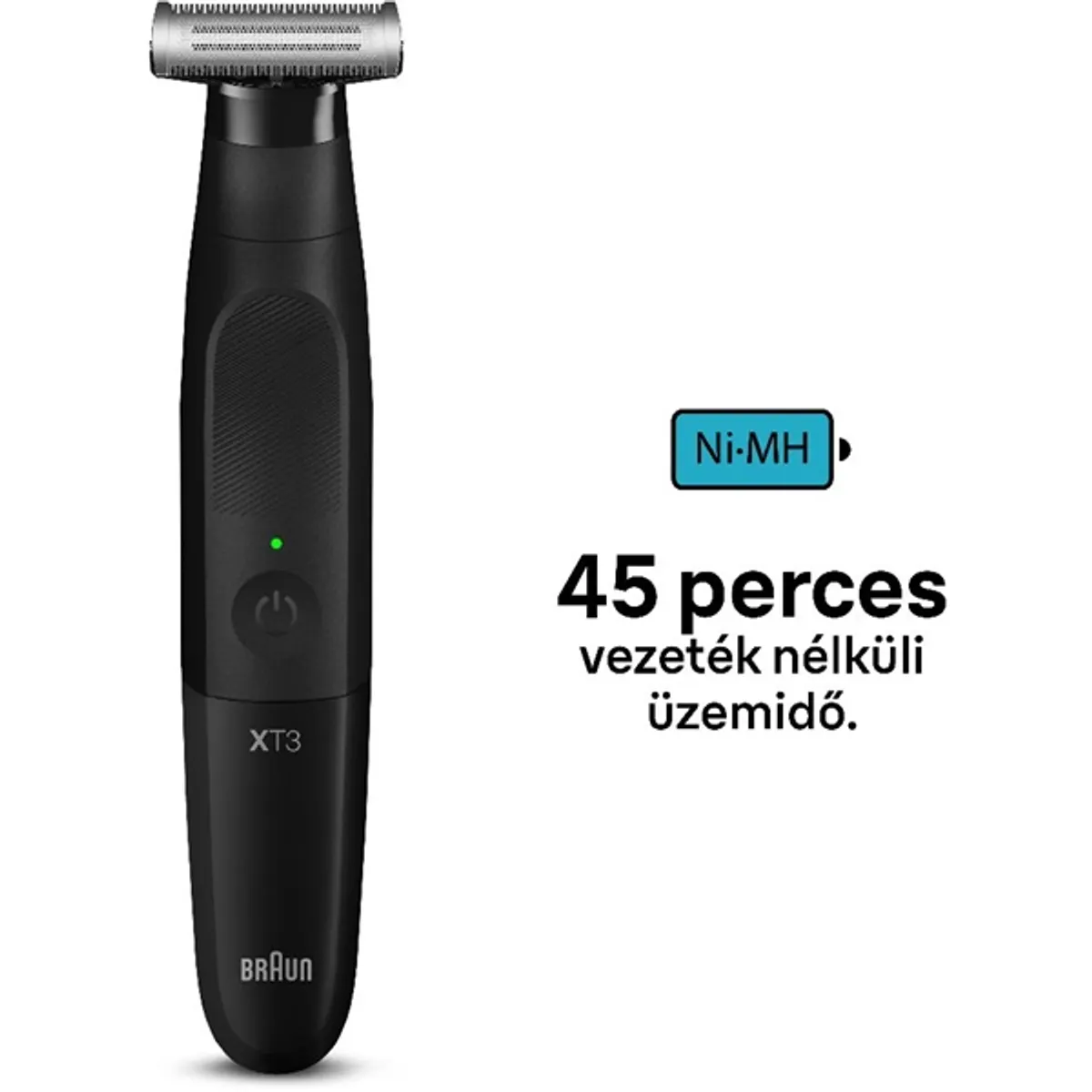 Braun 10AS490161 XT3100 hibrid borotva 4D-Flex penge SkinGuard vízálló 45 perc 1-5 mm fésűk #3