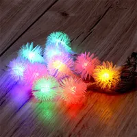 IRIS 314-02 Zúzmara 3 cm alakú LED fényfüzér 2m 10LED több színű 2xAA elem #4