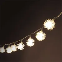 IRIS 314-08 Zúzmara alakú fényfüzér 3 cm 5 m meleg fehér 50 LED 3xAA elem