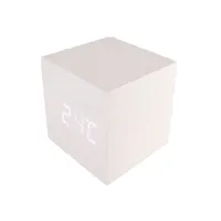 TOO DC-330-W Ébresztőóra hőmérséklet kijelzővel fehér LED kijelző 63x63x63 mm 3xAAA hangvezérlés #4
