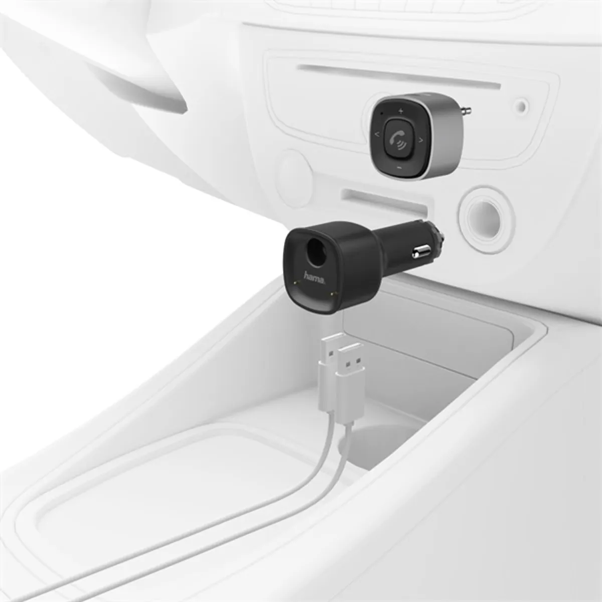 Hama 00014159 Bluetooth autós vevő 3,5 mm AUX kimenet 2x USB port 2,4 A Bluetooth 4.2 #2