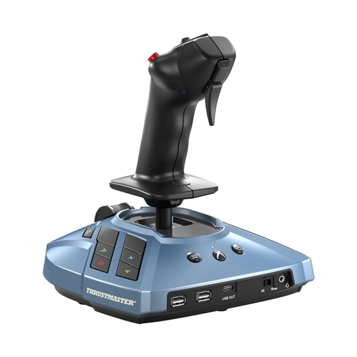 Thrustmaster 4460217 TCA Captain Pack X Airbus Edition Kék, Fekete 21 gombos Vezetékes PC Xbox One Xbox Series oldalsó botkormány és quadrant #2