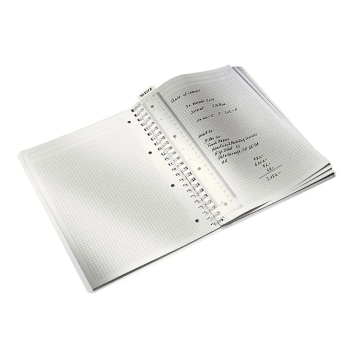 LEITZ 46380023 Spirálfüzet A4 80 lap kockás rózsaszín PP borító mikroperforált lefűzhető FSC #2
