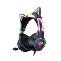 Ventaris GHO-152 vezetékes gamer headset 50 mm hangszóró 32 ohm 20-20 kHz 102 dB USB és 3,5 mm 200 cm balos mikrofon PC MAC Konzol