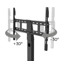 HAMA 00220867 Tv-állvány forgatható állítható magasság 32"-65" max 40 kg VESA kompatibilis kábelrendező fekete #4